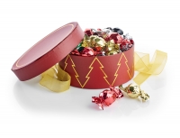 Rød Juletræ - Mixede Chokoladekugler | 300g.