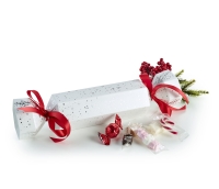 Hvid Knallert m/Julemix 200 g. Knallert | firmajulegave