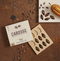 Cabosse mørk chokolade med kakaofrugt fyld 120g
