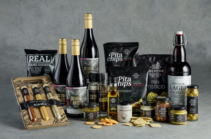 Delicious No.5 Gavepakker Delicious m. vin | firmajulegave