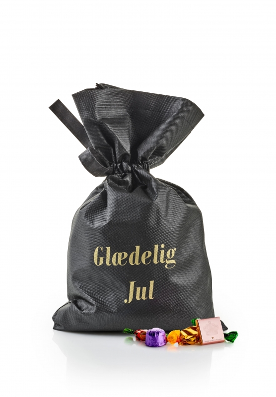 Sort julesæk med julehilsen 1000 g. Cocktailmix