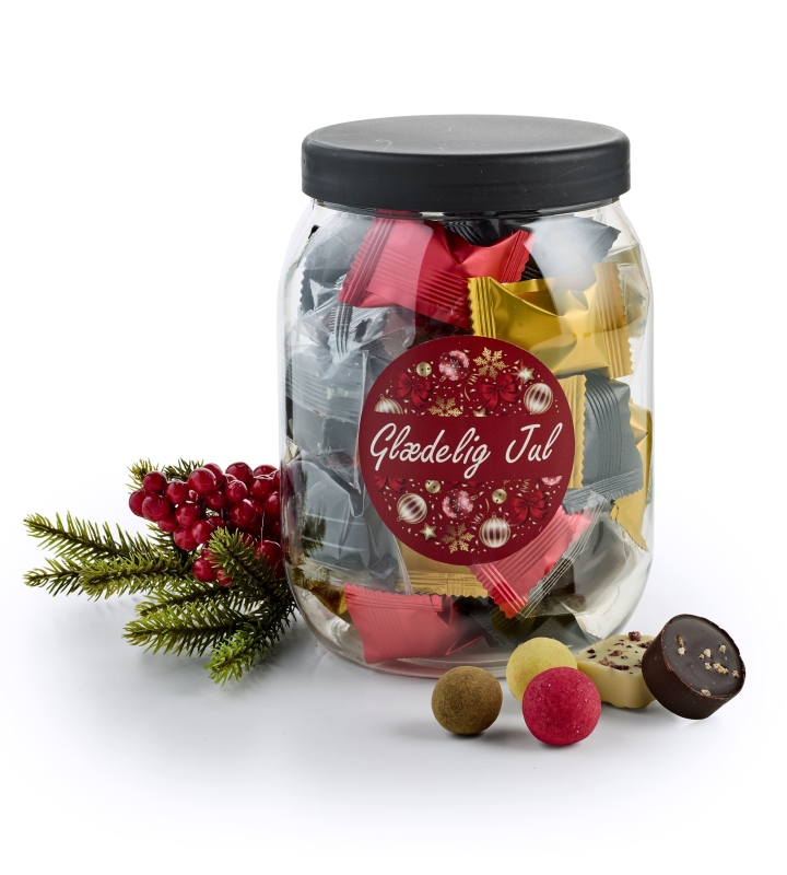 Indpakket Dansk Luksusblanding, 400 g. Jars | firmajulegave