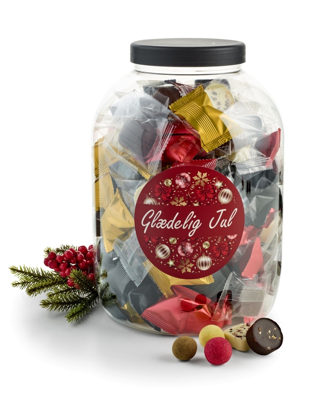 Indpakket Dansk Luksusblanding, 1400 g. Jars | firmajulegave