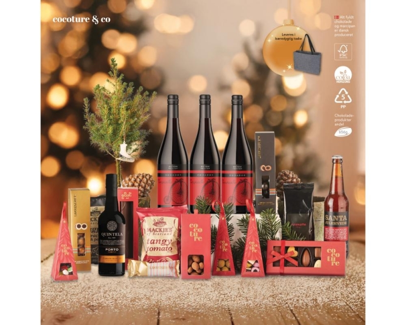 Cocoture & Co Red christmas with port - XXL - i bæredygtig taske