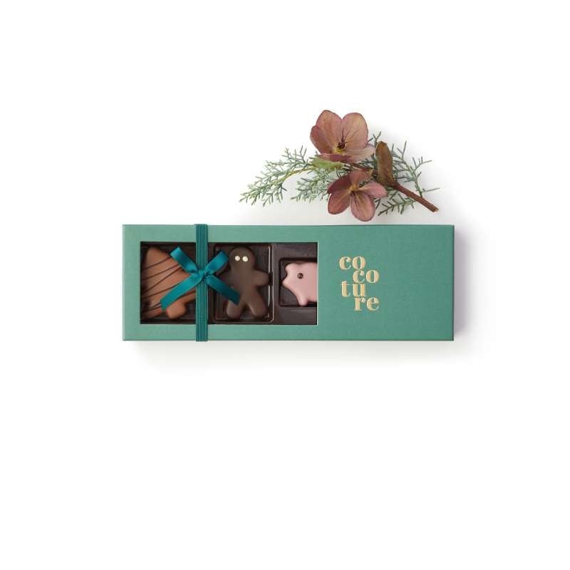 Cocoture marcipanfigurer i gr&oslash;n &aelig;ske 120 g