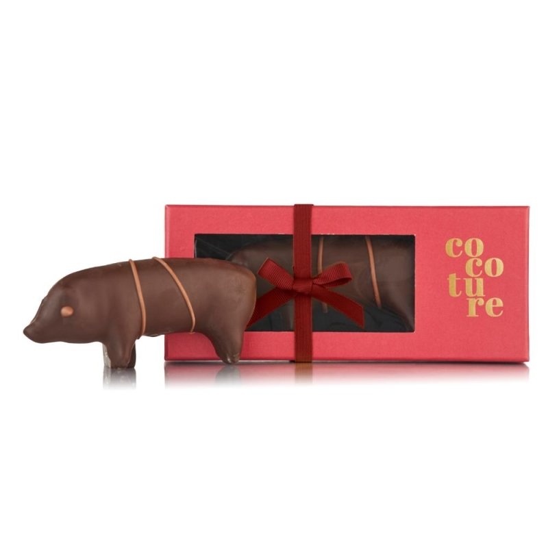 Cocoture Marcipangris med m&oslash;rk chokolade 80 g