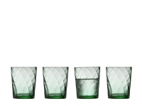 Lyngby Glas Vienna 4 stk vandglas 30cl mundblæst glas grøn 
