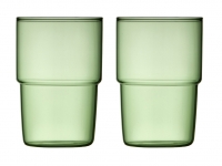 Lyngby Glas Torino 2 stk drikkeglas borosilikat grøn