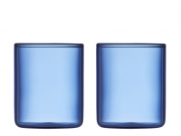 Lyngby Glas Torino 2 stk shotglas borosilikatglas blå