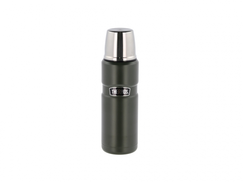 Thermos Termoflaske 470 ml i army, Stainless King