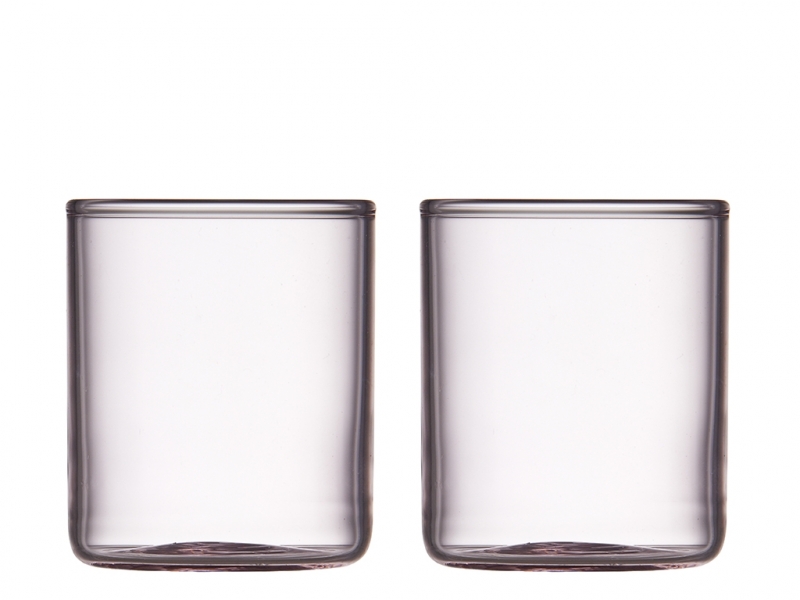 Lyngby Glas Torino 2 stk shotglas borosilikatglas pink