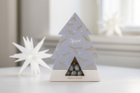 Christmas Joy Grey Tree | 75g.  Chokolademandler med lakrids fra Xocolatl