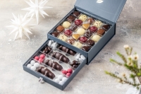 Drawer Box Selection | 435g.  Eksklusiv gaveæske med skuffe fra Xocolatl