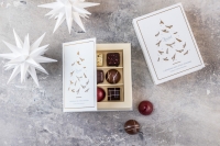 White Book Chocolate | 55g.  Fyldte chokolader i gavebog fra Xocolatl