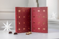 Snow Crystal Calendar Diamonds | 125g.  Julekalender med fyldte chokolader