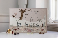 Maileg Calendar | 320g.  Eksklusiv julekalender med chokolade og ophæng