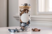 Maxi Glas Twist | 200g.  Chokolader i glas med låg fra Xocolatl