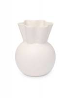 Spring Copenhagen Vase med svungen top, H14cm, keramik, hvid