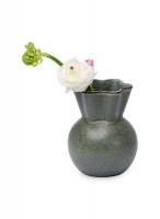 Spring Copenhagen Vase med svungen top, H14 cm, mosgrøn