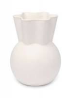 Spring Copenhagen Vase, svungen top, stor H20cm, hvid