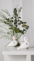 Kay Bojesen Sangfugl Love H15.5 cm hvid/rosa
