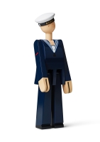 Kay Bojesen Marine H20.5 cm m&oslash;rk bl&aring;/hvid