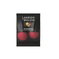 Lakrids by B&uuml;low box of MINI CRISPY RASPBERRY  2 stk.| 60 stk. til g&aelig;ster