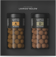 Lakrids by Bülow BLACK BOX 2 x Regular A+D | 590g Gaveæske