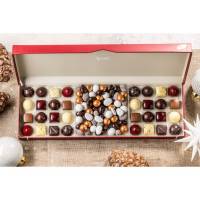 Xocolatl red box mix 3 gaveæske med fyldt chokolade og dragéer|480g