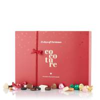 Red Magic kalender, mix af dansk produceret fyldte chokolader og og dansk produceret marcipan og lakrids med chokolade  | 460g