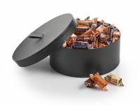 Hatteæske Sort m/Hank, Mega - Økologisk & Vegansk Fudge - Mix 900 g.