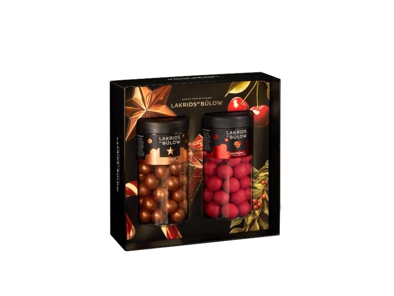 Lakrids by B&uuml;low BLACK BOX 2 x Reg Classic Caramel/Crispy Raspberry | 540g