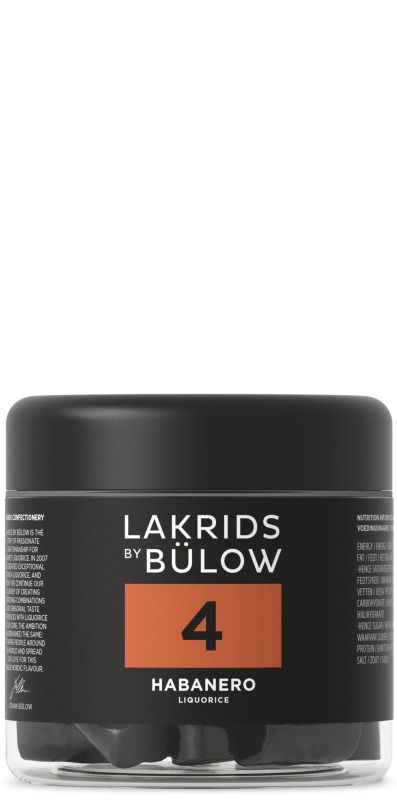 Lakrids by B&uuml;low Small Habanero Nr. 4 |150g St&aelig;rk firmagave