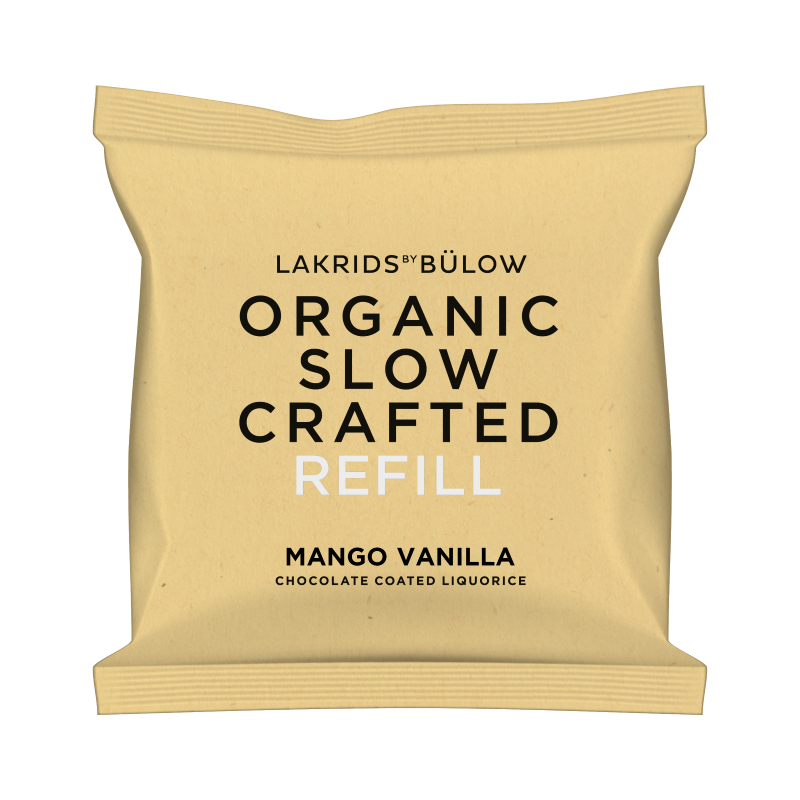 Lakrids by Bülow Refill Slow Crafted Mango & Vanilla | 265g Godt slik tager tid!