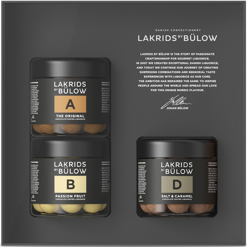 Lakrids by Bülow BLACK BOX 3 x Small (A+B+C) | 375g