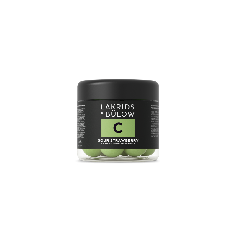 Lakrids by B&uuml;low Small C Sour Strawberry |115g syrlig firmagave