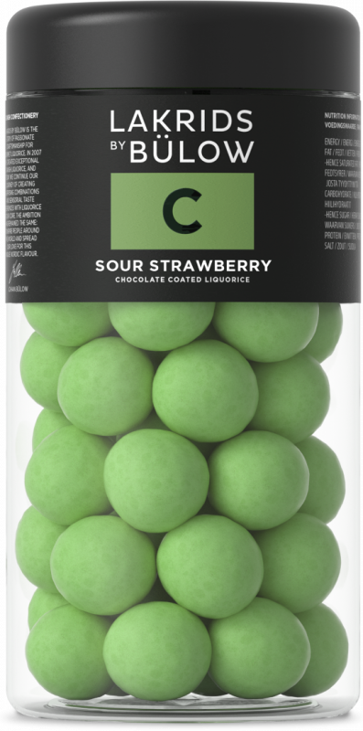 Lakrids by Bülow Regular C Sour Strawberry |295g syrlig firmagave