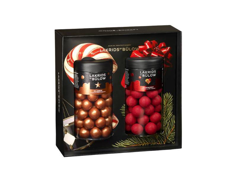 Lakrids by Bülow BLACK BOX Reg Classic Caramel/Reg Crispy Raspberry | 540g