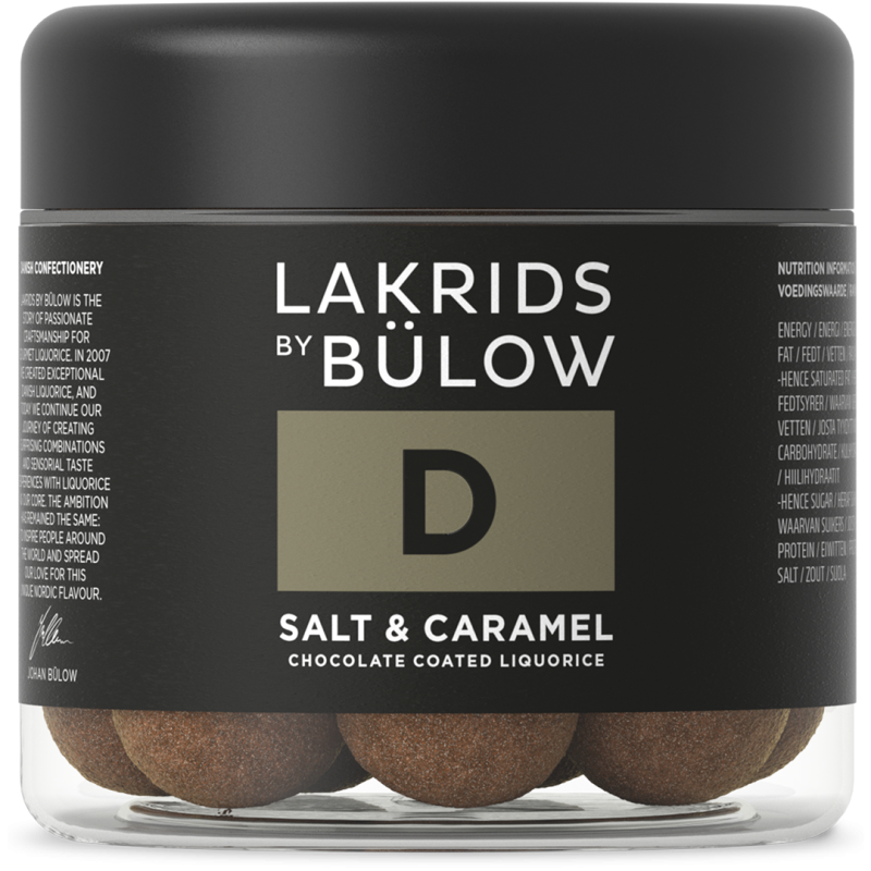 Lakrids by B&uuml;low Small D salt & karamel |115g himmelsk godbid