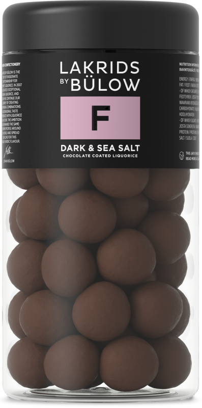 Lakrids by B&uuml;low Regular F - M&oslash;rk & Hav Salt |270g