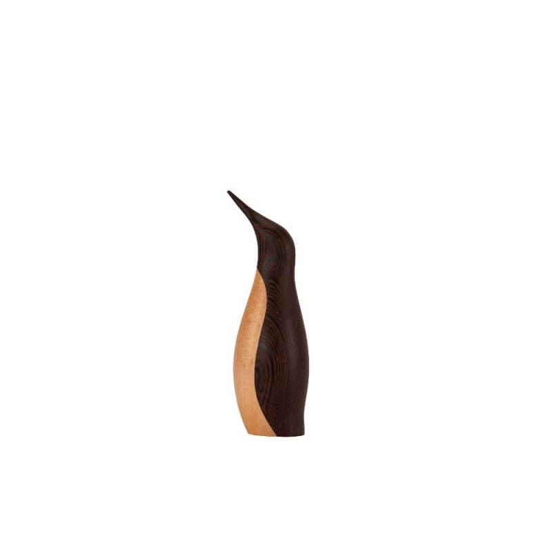 Architectmade lille Pingvin H18,2 cm wenge og birketræ