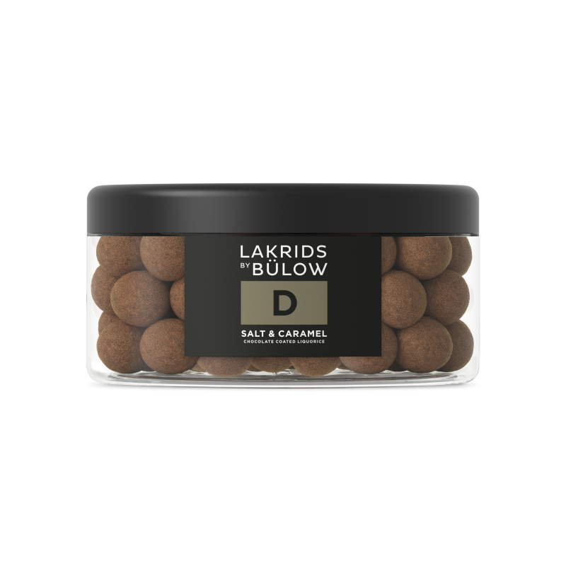 Lakrids by B&uuml;low Large D Salt & karamel |515g sv&aelig;r at modst&aring;