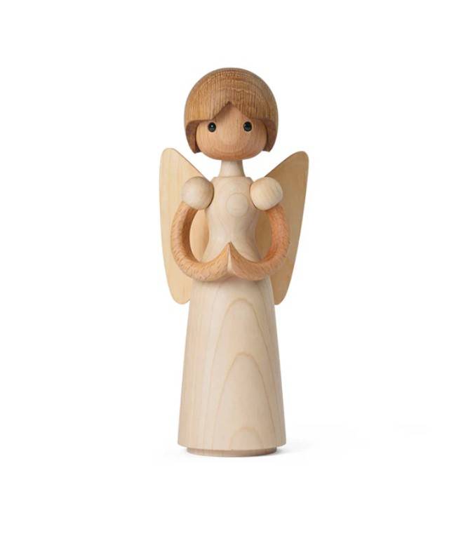 Spring Copenhagen Lucia, englefigur i tr&aelig;