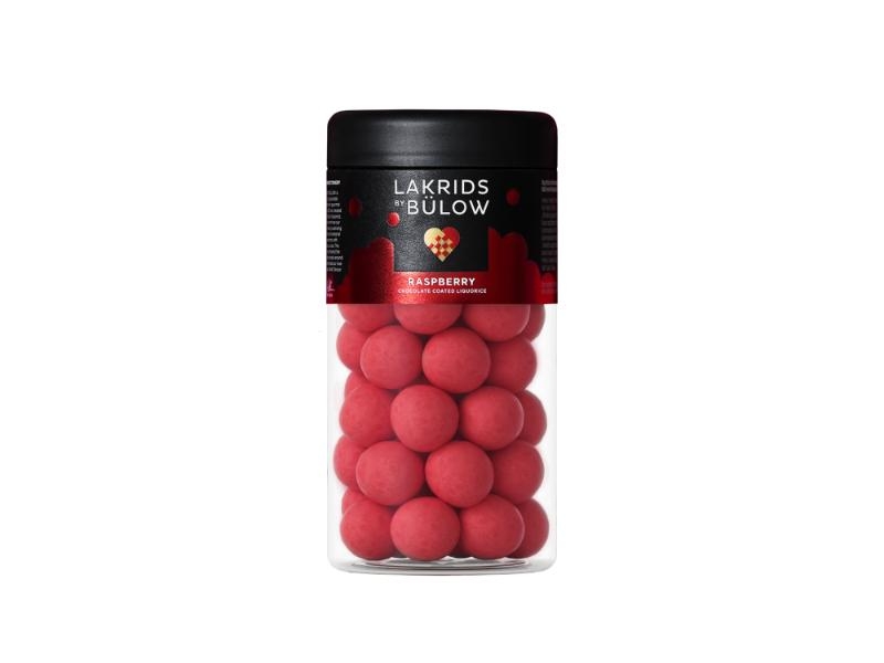 Lakrids by B&uuml;low Regular CRISPY RASPBERRY | 270g sk&oslash;n hindb&aelig;r